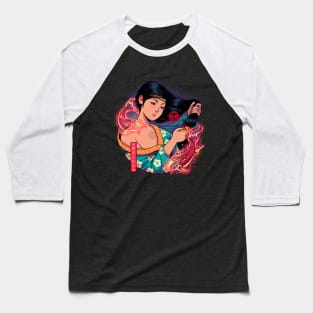 Geisha Combing Her Hair Baseball T-Shirt